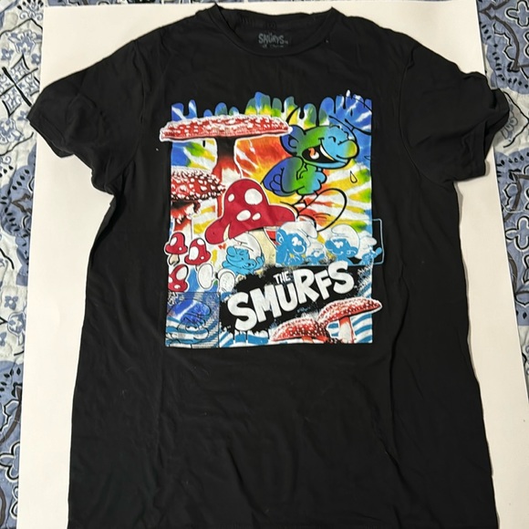 Smurfs, black small T-shirt and good condition - Picture 1 of 4